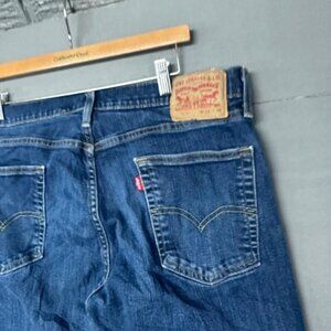 Levis 513 Slim Straight Jeans Mens 34x34 Medium Wash Blue Denim Pants